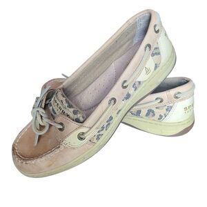 Sperry Top-Sider Leopard Sequin Boat Shoes Women’s Size 7.5M